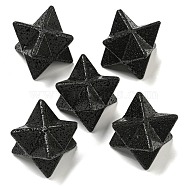 Natural Lava Rock Beads, No Hole/Undrilled, Merkaba Star, 25x25x25mm(G-A206-01B-66)