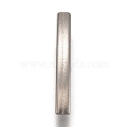 304 Stainless Steel Tube Beads, Curved Tube Beads, Stainless Steel Color, 30x6.5x4mm, Hole: 3mm(STAS-Z025-02P)
