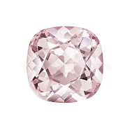 Preciosa&reg MAXIMA Crystal Fancy Stones, Czech Crystal, 435 36 132 Cushion Square, Dura Foiling, 70530 Vintage Rose, 12x12mm(X-PRC-FC12-70530)