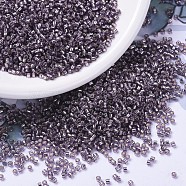 MIYUKI Delica Beads, Cylinder, Japanese Seed Beads, 11/0, (DB1205) Silver Lined Light Amethyst, 1.3x1.6mm, Hole: 0.8mm, about 2000pcs/10g(X-SEED-J020-DB1205)