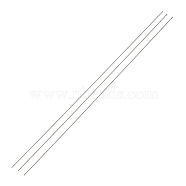 Steel Beading Needles with Hook for Bead Spinner, Curved Needles for Beading Jewelry, Stainless Steel Color, 25.3x0.05cm(TOOL-C009-01A-03)