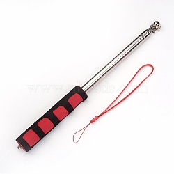 Telescoping Stainless Steel Guide Flagpole Teaching Pointer, for Tour Guides Tour Groups Travel Marchers Teachers, Red, 28.3x1.2~2.2cm(AJEW-WH0113-87B)