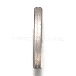 Non-Tarnish 304 Stainless Steel Tube Beads, Curved Tube Beads, Stainless Steel Color, 30x6.5x4mm, Hole: 3mm(STAS-Z025-02P)