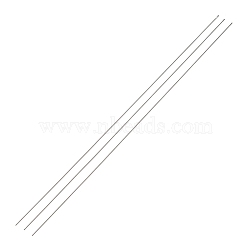 Steel Beading Needles with Hook for Bead Spinner, Curved Needles for Beading Jewelry, Stainless Steel Color, 25.3x0.05cm(TOOL-C009-01A-03)