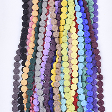 Spray Painted Non-magnetic Synthetic Hematite Beads Strands(G-T124-33B)-2