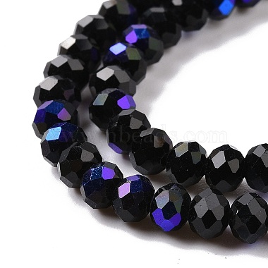 Electroplate Opaque Solid Color Glass Beads Strands(EGLA-A034-P6mm-L01)-3