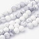 Chapelets de perles de howlite naturelle(G-G735-66F-8mm)-1