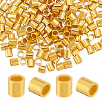 200Pcs 925 Sterling Silver Column Spacer Beads, Real 18K Gold Plated, 1.5x1.5mm, Hole: 0.5mm(STER-BBC0007-82)