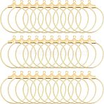 120Pcs Brass Pendants, Hoop Earring Findings, Golden, 20mm(KK-NB0002-53)