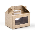 Mini Paper Box, Micro Landscape Dollhouse Accessories, BurlyWood, 36x27x36mm(DIY-TAC0023-51)