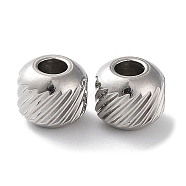 201 Stainless Steel Spacer Beads, Rondelle, Stainless Steel Color, 6x5mm, Hole: 2.3mm(STAS-K259-14A-P)