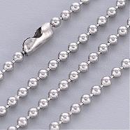 Stainless Steel Ball Chain Necklace Making, 23.6 inch(60cm), 1.5mm(X-IFIN-R114-1.5mm)