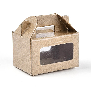 Mini Paper Box, Micro Landscape Dollhouse Accessories, BurlyWood, 36x27x36mm