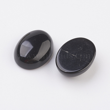 Natural Obsidian Flat Back Cabochons(G-G741-18x25mm-20)-2