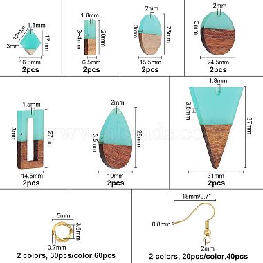 Olycraft-Sets zur Herstellung von Ohrringen(DIY-OC0007-10)-3