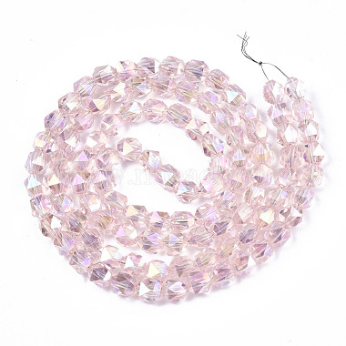 Electroplate Transparent Glass Beads Strands(EGLA-T019-06N)-2
