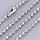 Stainless Steel Ball Chain Necklace Making(X-IFIN-R114-1.5mm)-1