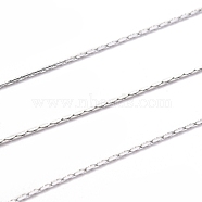 3.28 Feet 304 Stainless Steel Cardano Chains, Soldered, Stainless Steel Color, 0.5mm(X-CHS-L017-13A)