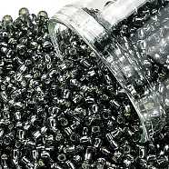 TOHO Round Seed Beads, Japanese Seed Beads, (29B) Silver Lined Gray, 11/0, 2.2mm, Hole: 0.8mm, about 50000pcs/pound(SEED-TR11-0029B)
