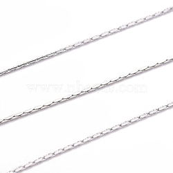 304 Stainless Steel Cardano Chains, Soldered, Stainless Steel Color, 0.5mm(X-CHS-L017-13A)