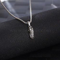 Stainless Steel Pendant Necklaces for Women, Shoes, Stainless Steel Color, 23.62 inch(60cm)(GL4256-1)
