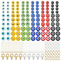 Nbeads DIY Evil Eye Pendants Making Kits, Including Handmade  Lampwork Beads, Brass Pins and Zinc Alloy Lobster Claw Clasps, Golden & Silver(DIY-NB0004-69)