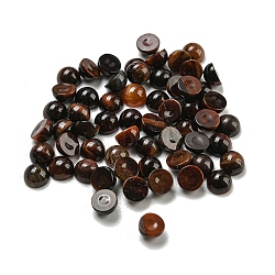 Natural Red  Tiger Eye Dyed Cabochons, Half Round, 4x2~2.5mm(G-H309-03-49)