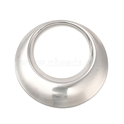 304 Stainless Steel Pendants, Round Ring, Stainless Steel Color, 41.5x4mm, Hole: 27mm(STAS-A070-32P)