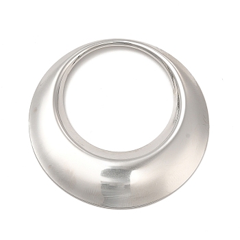 304 Stainless Steel Pendants, Round Ring, Stainless Steel Color, 41.5x4mm, Hole: 27mm