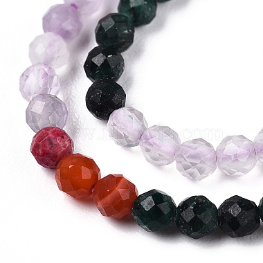 Natural & Synthetic Mixed Gemstone Beads Strands(G-D080-A01-03-24)-3