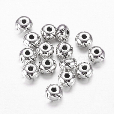 6mm Round Alloy Beads