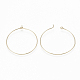 Brass Hoop Earrings Findings(KK-S348-244)-2
