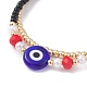Evil Eye Multi-strand Bracelet for Girl Women(BJEW-JB07111-01)-4