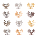 210Stück 6 Farben 3-Perlenkappen aus Eisen mit Blütenblättern(IFIN-CJ0001-66)-4