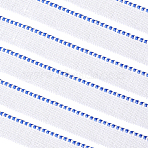 Polycotton Book Headbands, Book Binding Endbands for Book Binding Decoration, Blue, 5/8 inch(15mm)(OCOR-CP0001-11D)