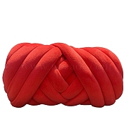 250g Spandex Yarn, Chunky Yarn for Hand Knitting Blanket, Super Soft Giant Yarn for Arm Knitting, Bulky Yarn, Red, 30mm(PW-WG18687-02)