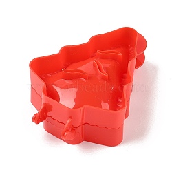 Christmas Theme ABS Plastic Classic Mini Press Apple Pie Molds, Baking Tools, Christmas Tree, 135x92x42.5mm(FIND-U005-02A)