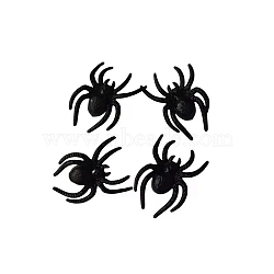 Spider Realistic Terror Plastic Insects Figures Toys, Halloween Simulation Toys, Black, 40x30mm(PW-WG7E371-06)