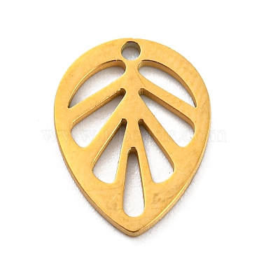 Golden Leaf 304 Stainless Steel Charms