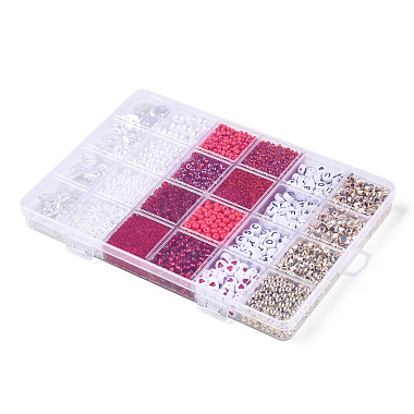 DIY 24 Style Acrylic & ABS Beads Jewelry Making Finding Kit(DIY-NB0012-02F)-2
