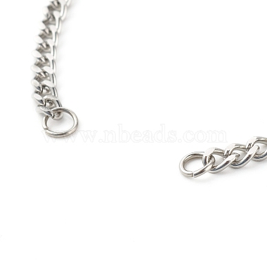 304 Stainless Steel Twisted Chains Bracelet Making(X-AJEW-JB01064)-3