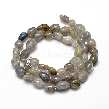 Natural Labradorite Nuggets Beads Strands(G-J335-40)-2