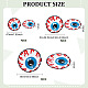 benecreat 10pcs 3 style globe oculaire injecté de sang à repasser/à coudre sur des patchs(DIY-BC0009-72)-2