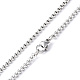 304 collier pendentif trapézoïdal en acier inoxydable avec pendentif pompon avec chaînes de boîte pour femme(NJEW-B087-06P)-3