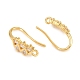 Brass Rhinestone Earring Hooks(KK-C261-01E-G)-2