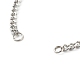 304 Stainless Steel Twisted Chains Bracelet Making(X-AJEW-JB01064)-3