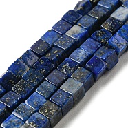 Synthetic Lapis Lazuli Beads Strands, Dyed, Cube, 3~3.5x3~3.5x3~3.5mm, Hole: 0.8mm, about 110pcs/strand, 14.96 inch(38cm)(G-C129-A01-01)