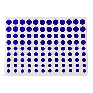 Self-Adhesive Paper Gift Tag Stickers, for Party, Decorative Presents, Round, Dark Blue, 205x150x0.01mm(AJEW-Z030-07B)