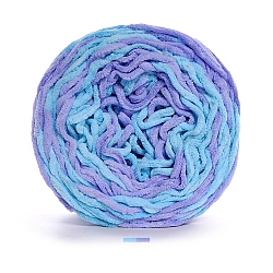 Super Softee Thick Cotton Knitting Yarn, Amigurumi Yarn, Crochet Yarn, for Sweater Hat Socks Baby Blankets, Segment Dyed, Light Sky Blue, 5mm(PW-WG3CF0F-04)