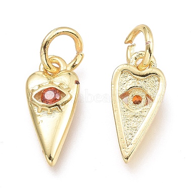 micro cuivres ouvrent pendentifs de zircons(KK-P187-15G-G)-2